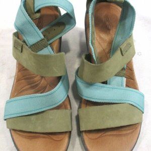 Keen Women's Multicolored Slingback Wedge Sandals Size 5